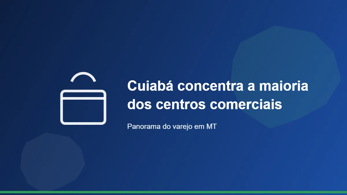 Cuiabá concentra a maioria dos centros comerciais de Mato Grosso